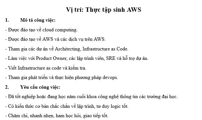 Công ty cổ phần VTI tuyển dụng nhiều vị trí thực tập sinh năm 2023