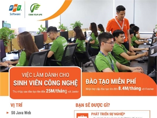 Công ty TNHH FPT Software tuyển dụng Fresher Developer 2021