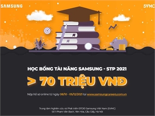 Học bổng tài năng Samsung STP năm 2021