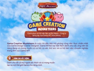 Đăng ký tham gia Game Creator Muskerteers