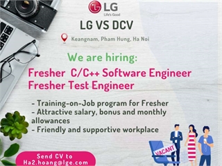 Công ty LG tuyển dụng Fresher năm 2022