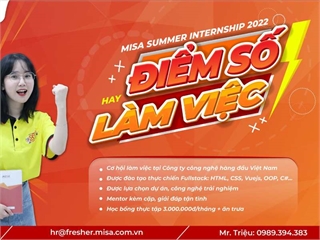 Misa summer internship 2022 - Điểm số hay làm việc