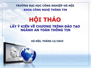 Hội thảo lấy ý kiến Chương trình đào tạo ngành An toàn thông tin