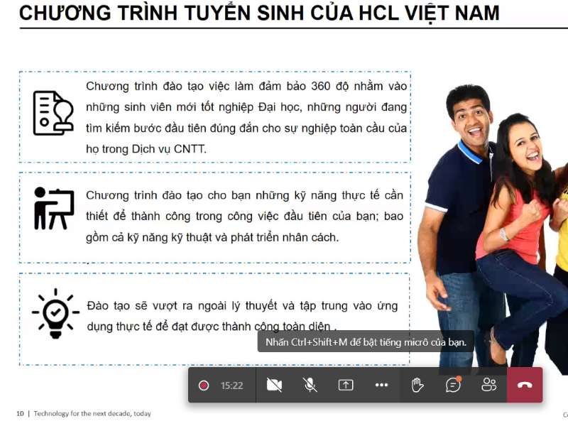 Sinh viên Khoa CNTT hào hứng tham gia hội thảo Cyber Security của công ty HCL Việt Nam