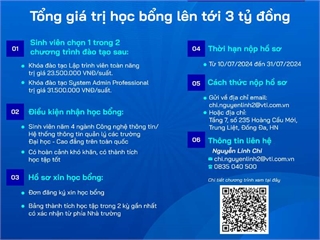 Học bổng Digiworld ươm mầm xanh - Đào tạo kỹ sư lập trình