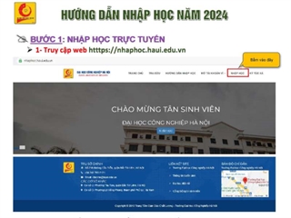 Hướng dẫn nhập học năm 2024