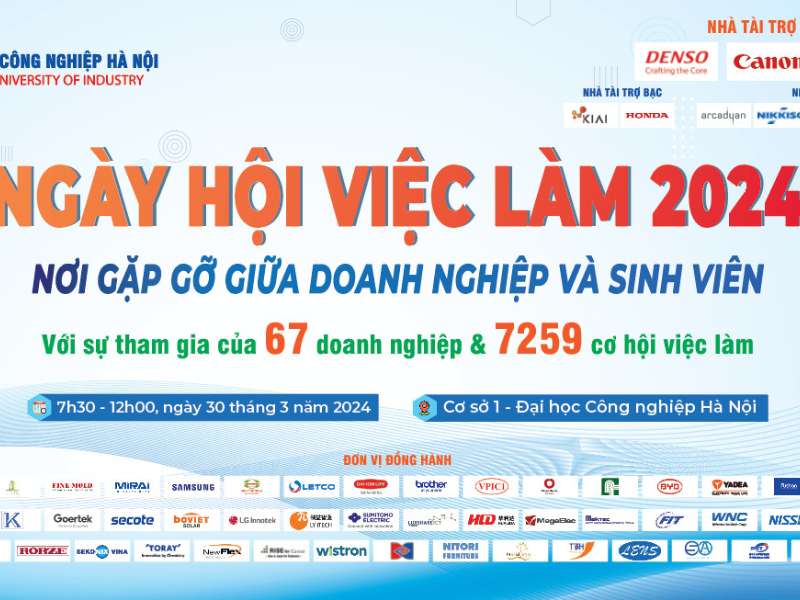 Ngày hội việc làm Trường Đại học Công nghiệp Hà Nội năm 2024