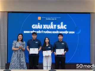 Sinh viên Trường Công nghệ thông tin và Truyền thông giành giải Xuất sắc Cuộc thi “Sinh viên với ý tưởng khởi nghiệp 2024”