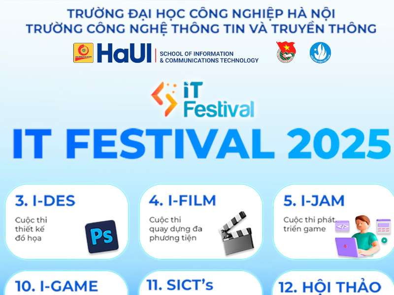 IT FESTIVAL 2025 – Sân chơi bổ ích của sinh viên Trường Công nghệ thông tin và Truyền thông