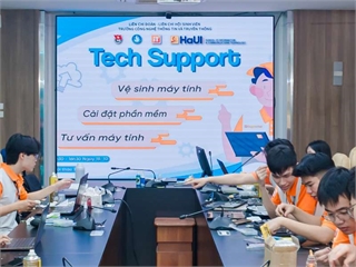 CLB IT Support tổ chức thành công chương trình “Tech Support – Hỗ trợ máy tính cho sinh viên”