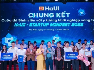Chúc mừng chung kết HaUI Startup Mindset 2025 – Lan tỏa tinh thần khởi nghiệp trẻ