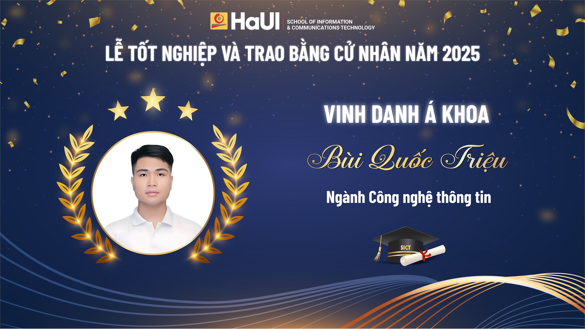 Bùi Quốc Triệu – từ sinh viên xuất sắc đến kỹ sư dữ liệu trẻ tại Viettel Software.