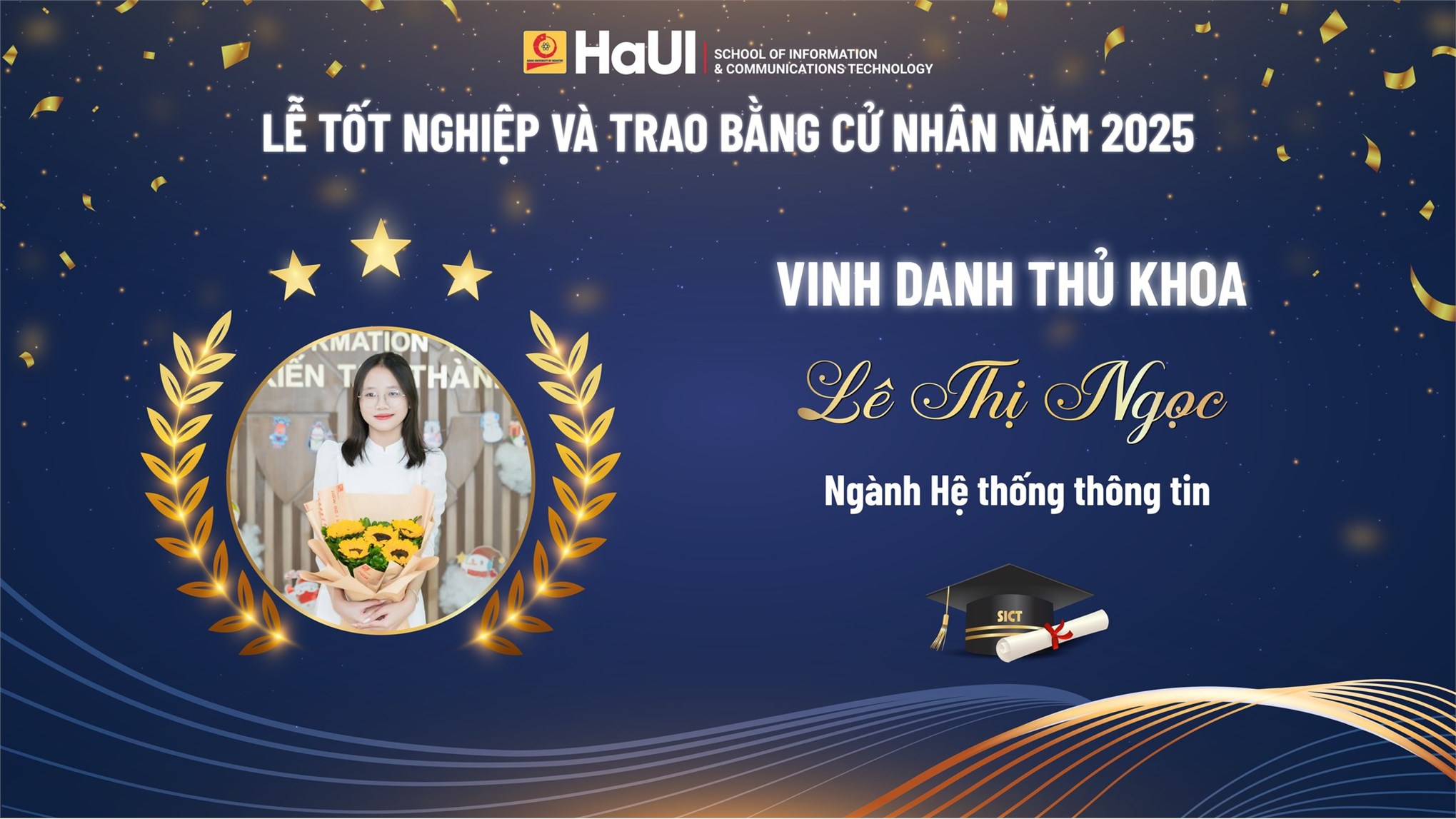 Lê Thị Ngọc – Nữ cử nhân xuất sắc ngành Hệ thống thông tin