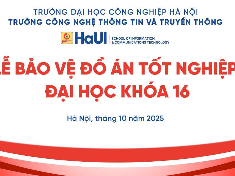 Chúc mừng lễ bảo vệ đồ án Tốt nghiệp khóa 16