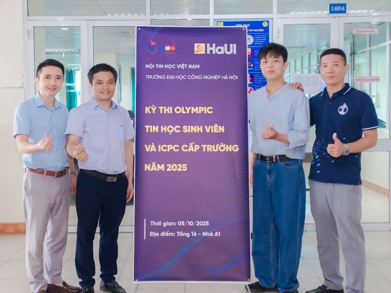HaUI tổ chức Kỳ thi Olympic Tin học Sinh viên và Lập trình Sinh viên Quốc tế ICPC cấp Trường năm 2025