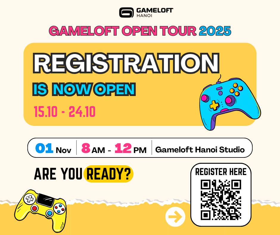 Gaming tour 2025 – Khám phá thế giới gaming cùng Gameloft Hà Nội