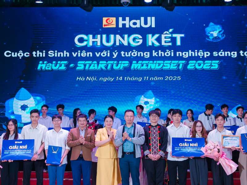 Chúc mừng chung kết HaUI Startup Mindset 2025 – Lan tỏa tinh thần khởi nghiệp trẻ