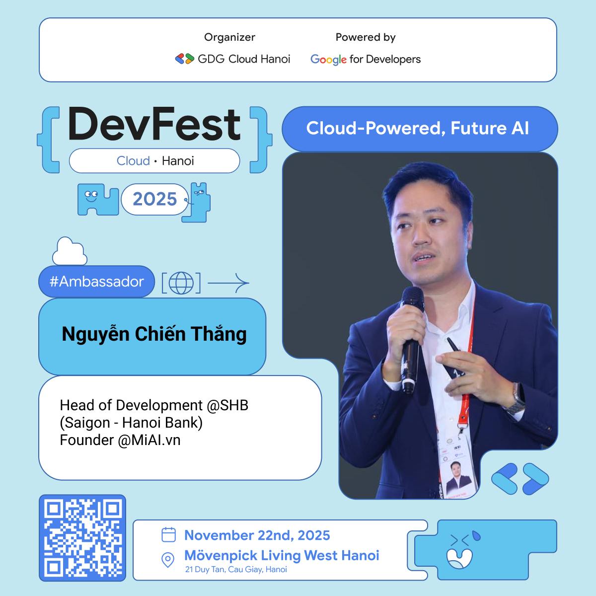 GOOGLE DEVFEST CLOUD HANOI 2025 – Sự kiện AI & Cloud lớn nhất dành cho sinh viên