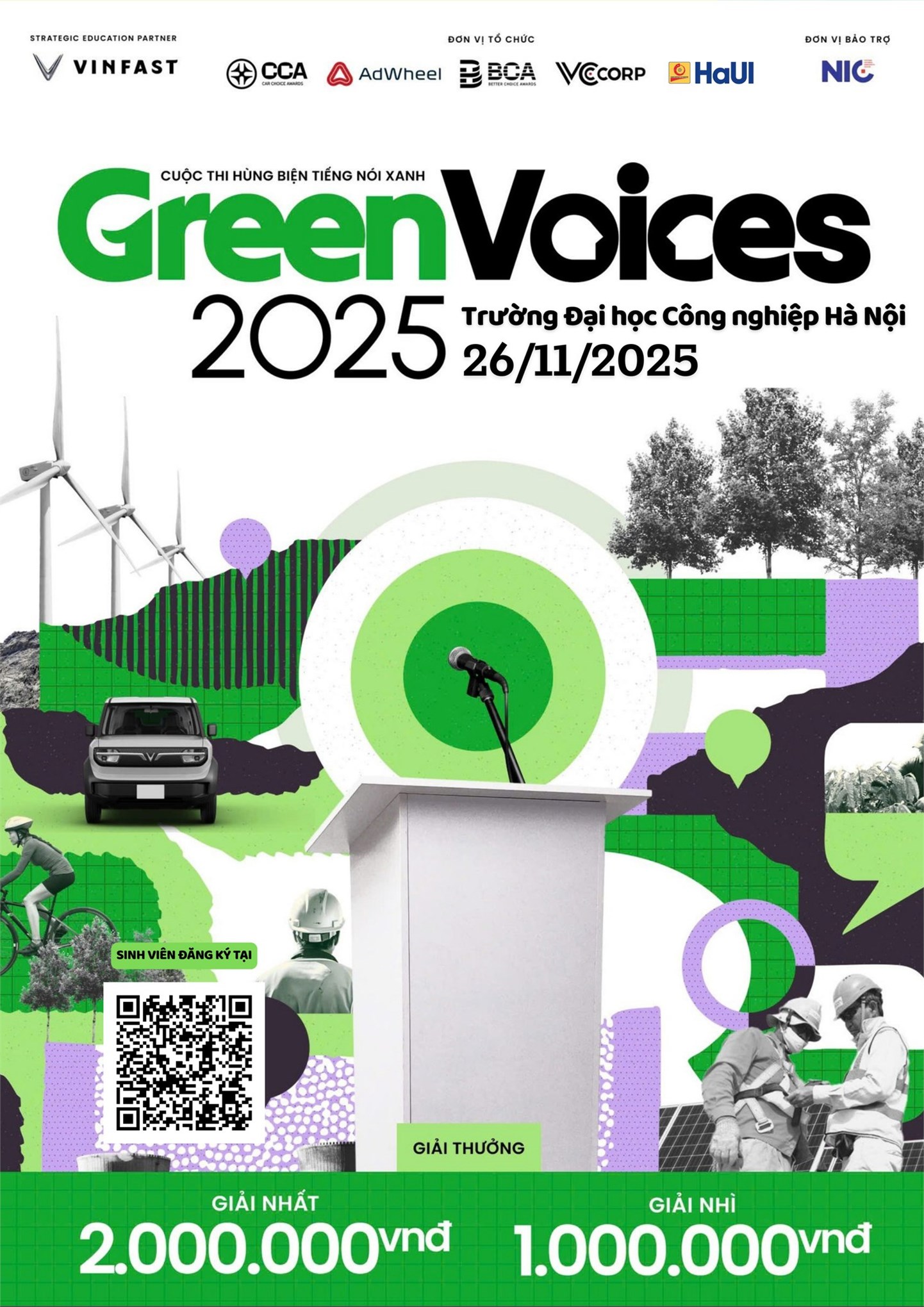 Tếng nói xanh sinh viên Việt – Hãy để tiếng nói của bạn khởi động hành trình Việt Nam xanh