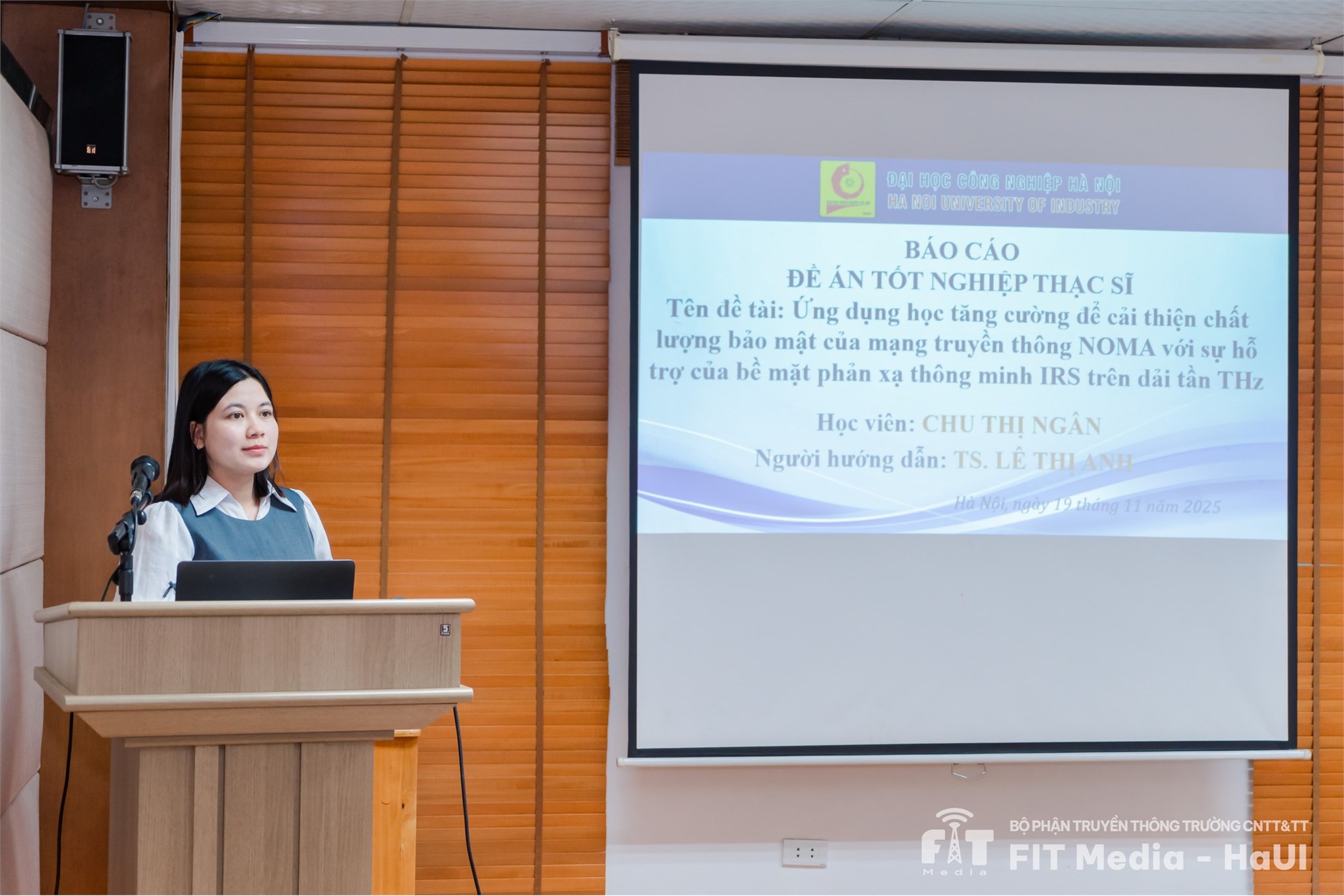 Chúc mừng buổi bảo vệ đề án tốt nghiệp thạc sĩ ngành Hệ thống thông tin thành công tốt đẹp