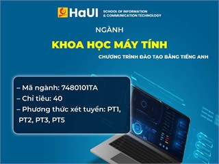 Tổng quan chương trình Khoa học Máy tính (đào tạo bằng tiếng Anh) tại SICT – HaUI trong bối cảnh chuyển đổi số