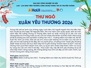 Thư ngỏ Chương trình thiện nguyện “Xuân Yêu Thương 2026”