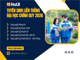 Thông báo tuyển sinh liên thông Đại học năm 2026