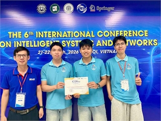 Sinh viên SICT–HaUI tự tin tỏa sáng tại Hội thảo quốc tế ICISN 2026