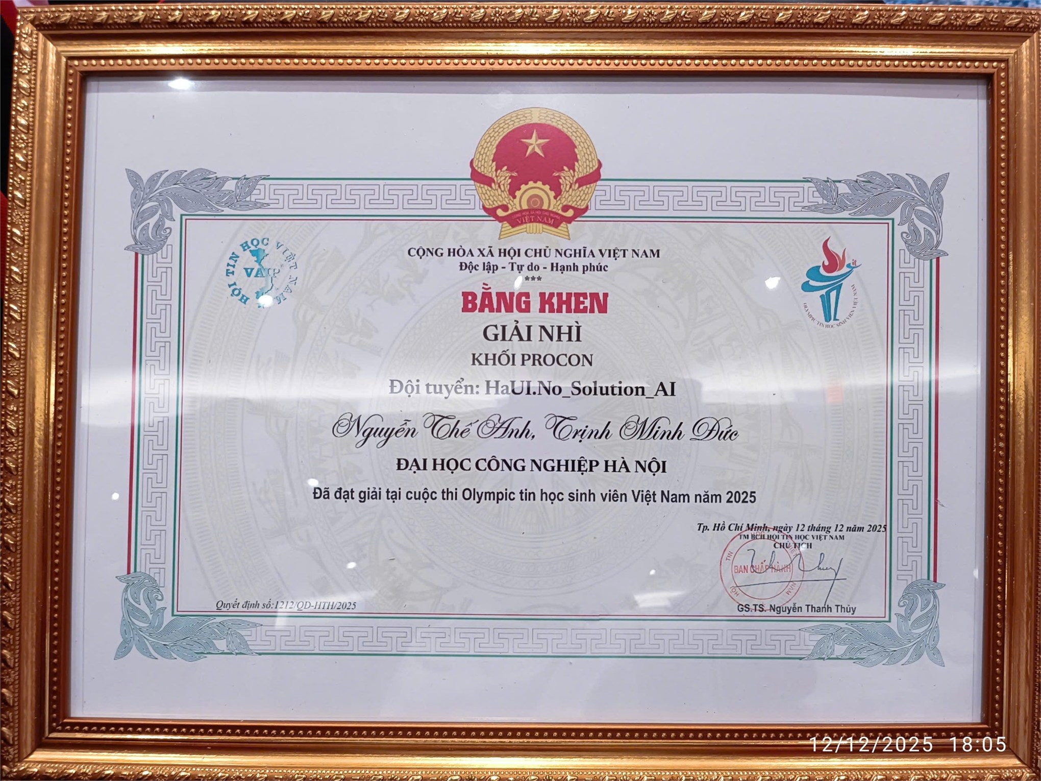 Dấu ấn trí tuệ haui tại olp’25 và icpc 2025: Bản lĩnh – Kiên trì – Khát vọng bứt phá