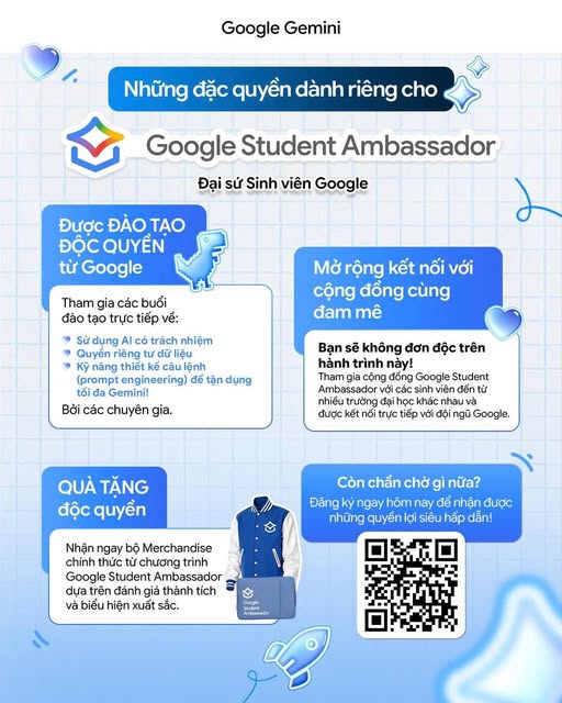 Vì sao sinh viên không nên bỏ lỡ chương trình Google Student Ambassador (GSA)?