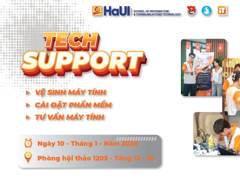 Tech Support chính thức tái khởi động, mở đầu các hoạt động hỗ trợ sinh viên năm 2026