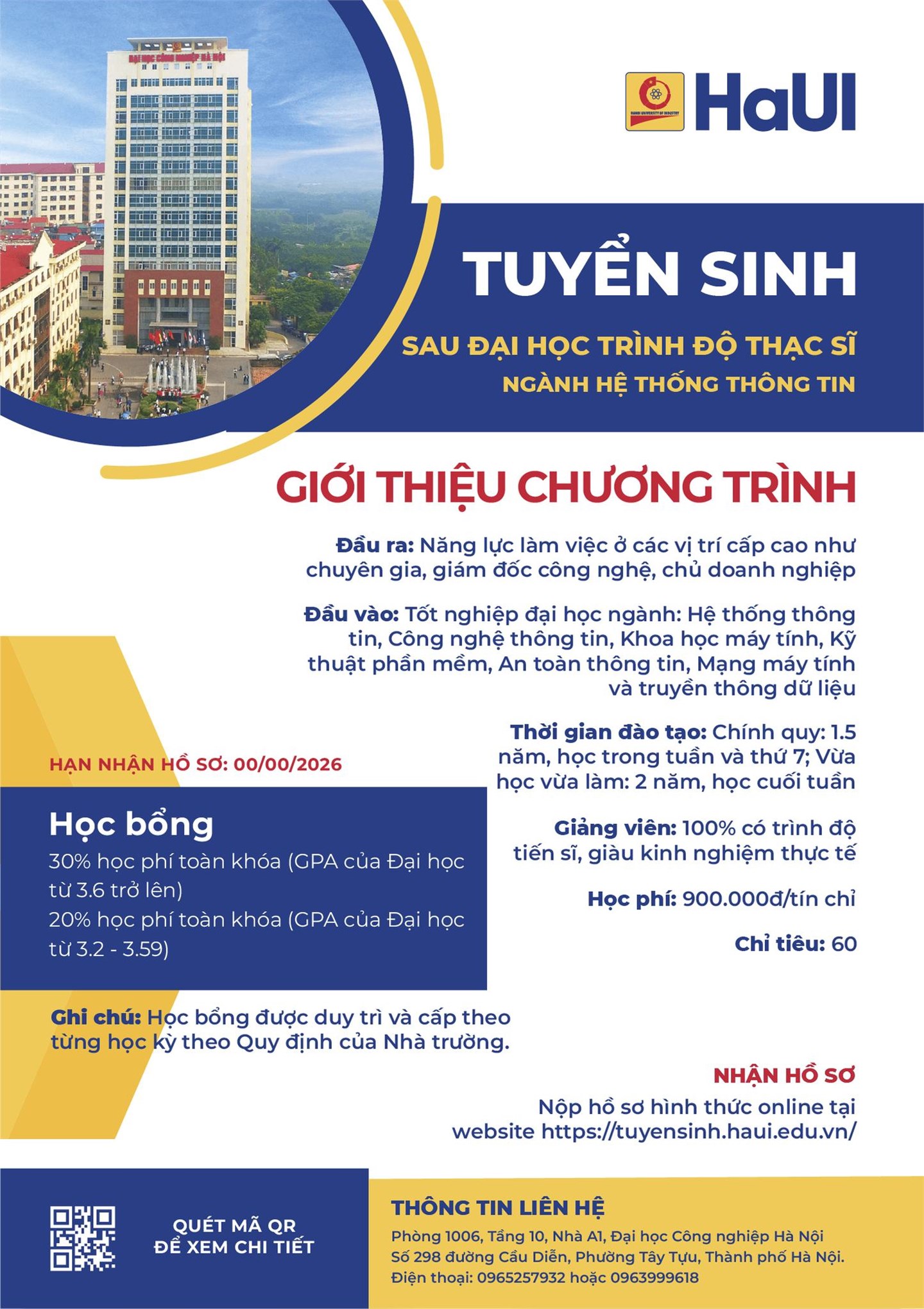 Tuyển sinh sau đại học năm 2026 – nâng tầm tri thức, mở rộng cơ hội nghề nghiệp cùng SICT