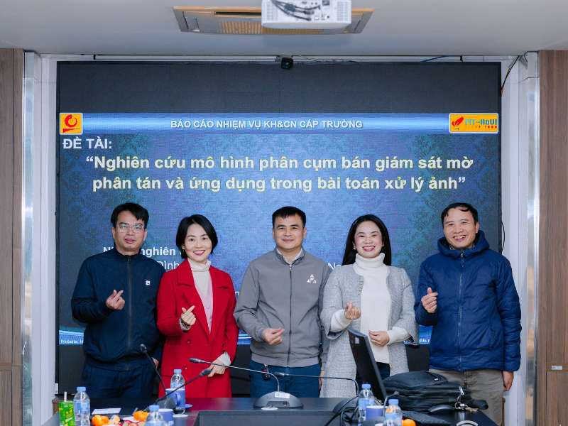 Nghiệm thu đề tài khoa học và công nghệ cấp đơn vị - Nghiên cứu mô hình phân cụm bán giám sát mờ phân tán và ứng dụng trong xử lý hình ảnh