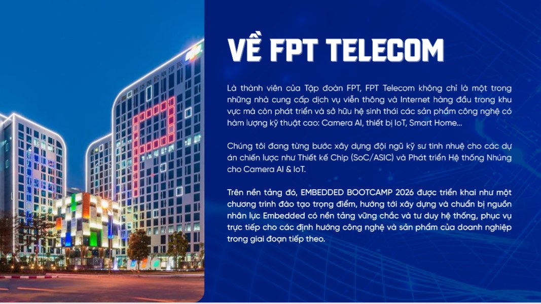 FPT Telecom Embedded Bootcamp 2026 – Từ “zero” đến tự tay viết RTOS