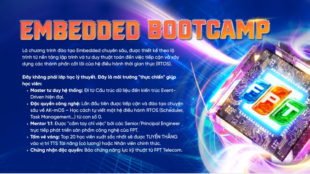 FPT Telecom Embedded Bootcamp 2026 – Từ “zero” đến tự tay viết RTOS