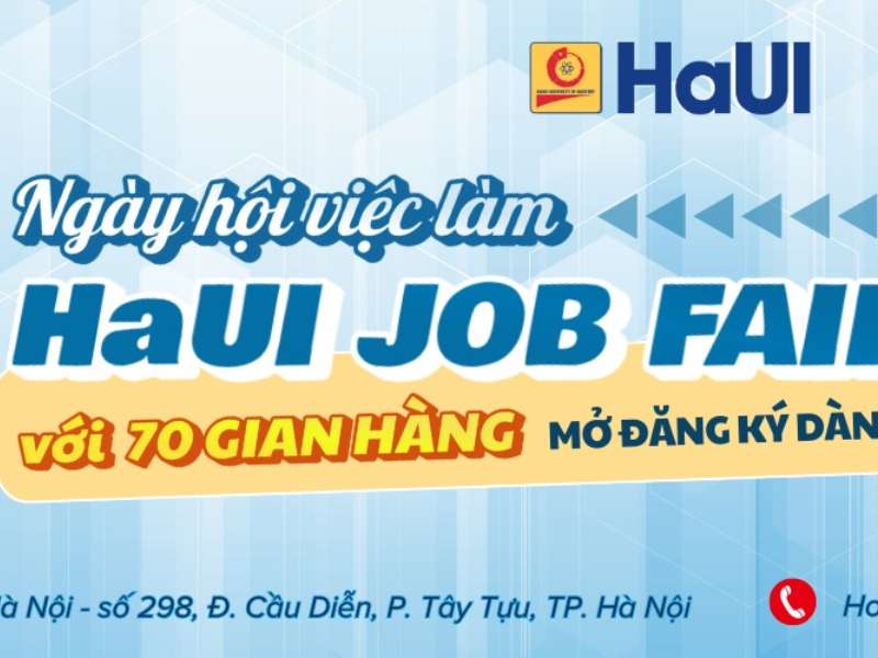 HaUI Job Fair 2026 – Kết nối hôm nay, vững bước ngày mai.