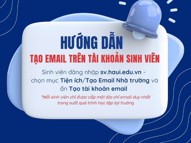 Hướng dẫn đăng kí email giáo dục (@st.haui.edu.vn) cho sinh viên