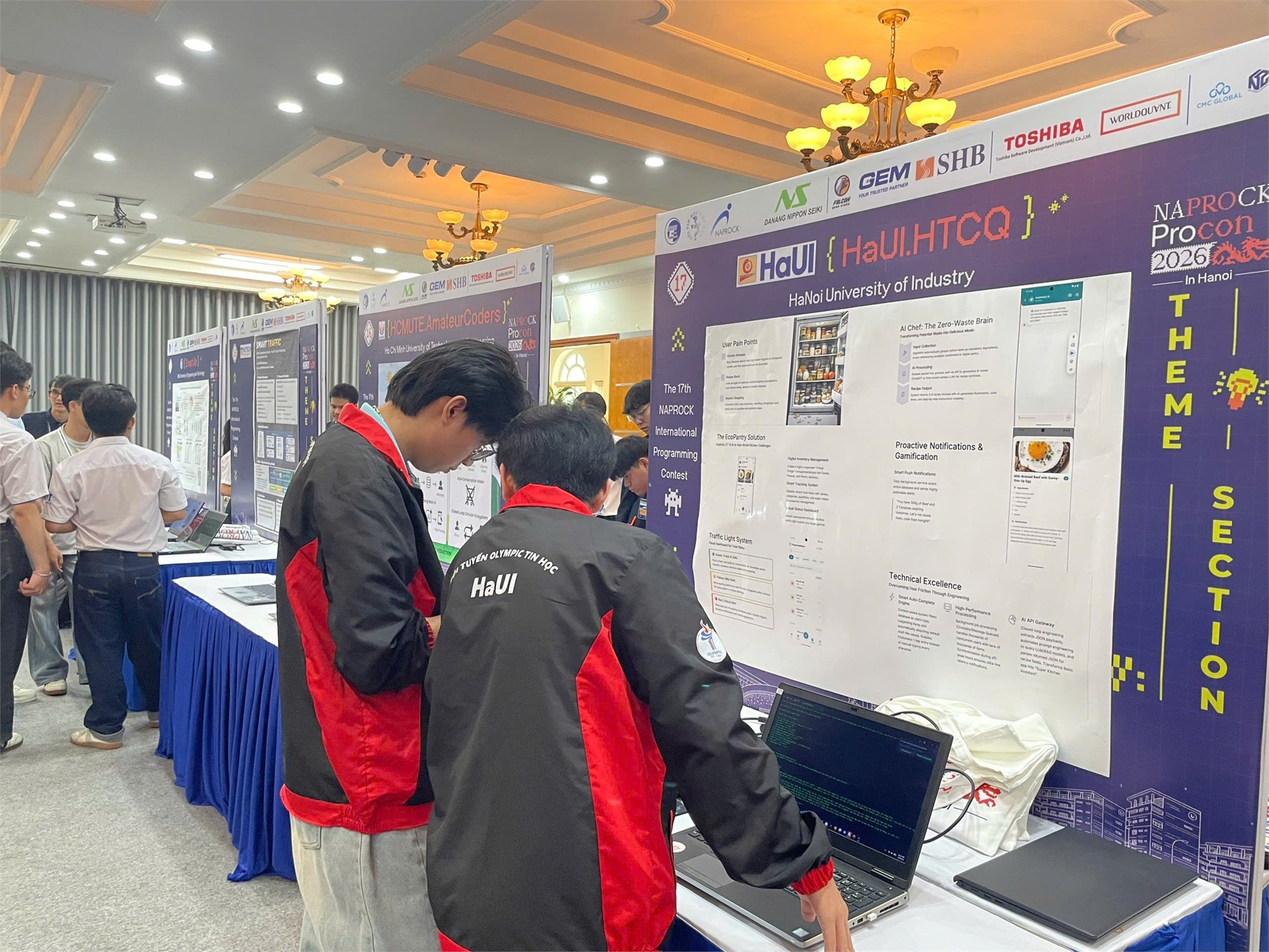 Sinh viên Trường Công nghệ Thông tin và Truyền thông tham gia sân chơi lập trình quốc tế NAPROCK PROCON 2026