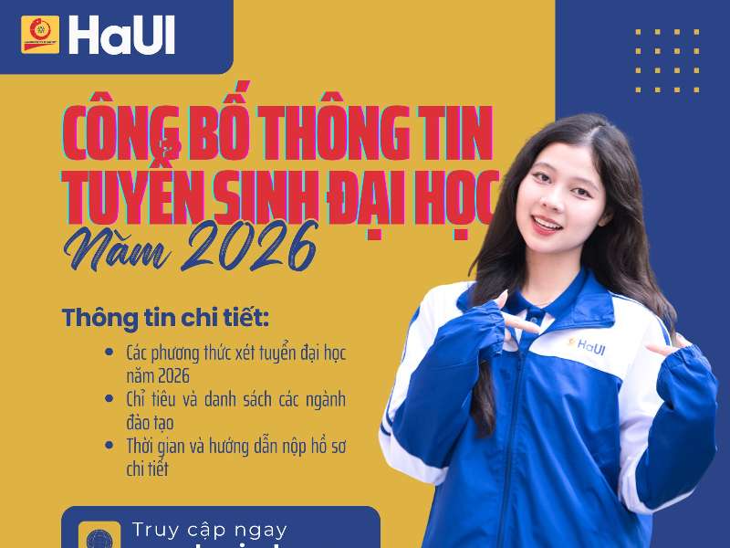 Đại học Công nghiệp Hà Nội công bố Thông tin tuyển sinh trình độ đại học năm 2026