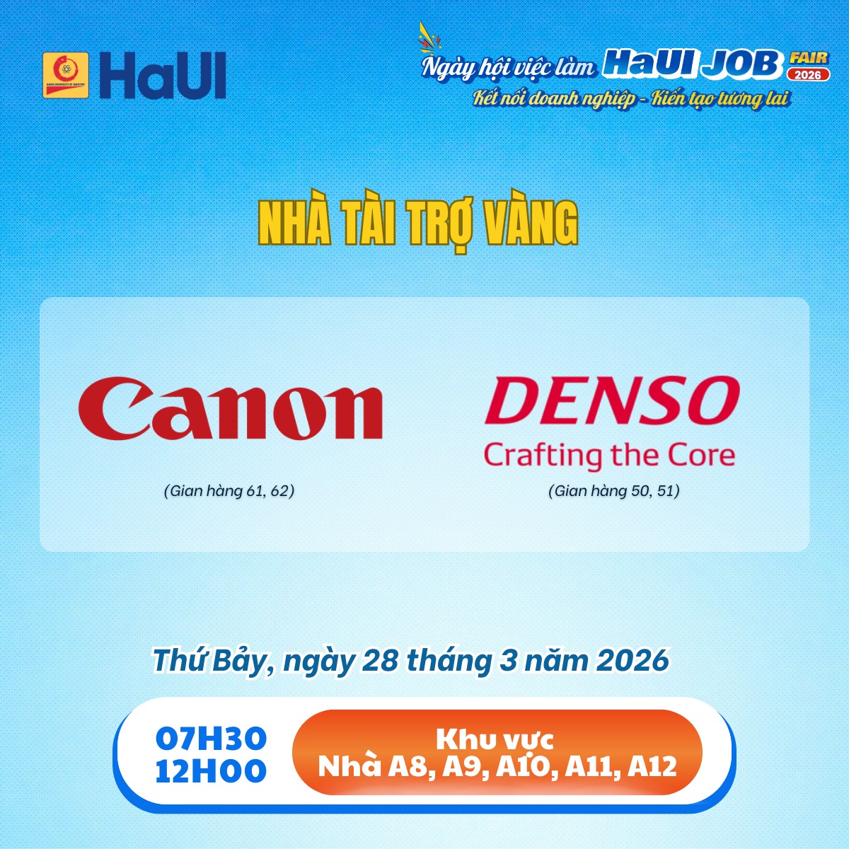 Tổ chức “Ngày hội việc làm – HaUI Job Fair 2026”