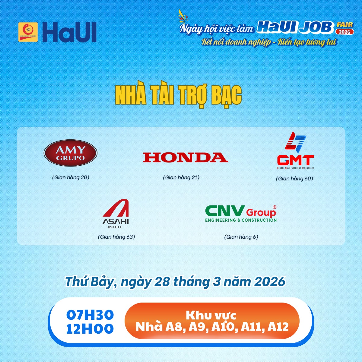 Tổ chức “Ngày hội việc làm – HaUI Job Fair 2026”