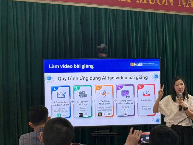 Tập huấn “Ứng dụng AI trong quản trị và dạy học” – Lan tỏa tri thức công nghệ tới giáo dục phổ thông