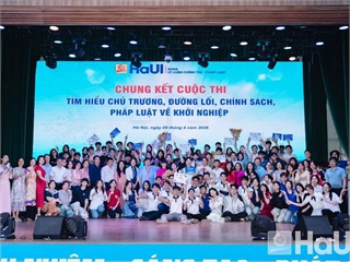 Sinh viên Trường Công nghệ Thông tin và Truyền thông xuất sắc giành Giải Nhì tại Chung kết Cuộc thi tìm hiểu chủ trương, đường lối, chính sách pháp luật về khởi nghiệp năm 2026