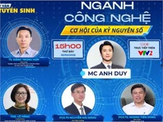 Đón xem những chia sẻ của TS. Đặng Trọng Hợp tại chương trình Tư vấn tuyển sinh 2026