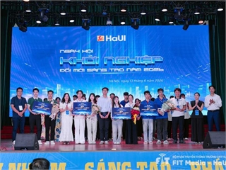 Chúc mừng các đội thi Trường CNTT và Truyền thông đạt giải tại vòng thi Gọi vốn giả định – Ngày hội Khởi nghiệp Đổi mới sáng tạo HaUI 2026