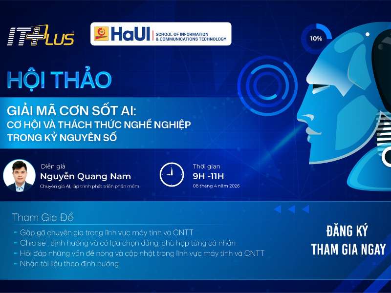 Hội thảo: “Giải mã cơn sốt AI – Cơ hội và thách thức nghề nghiệp trong kỷ nguyên số”