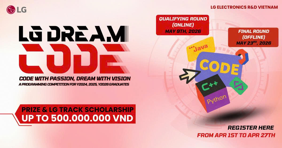 Chính thức khởi động LG DREAM CODE 2026!