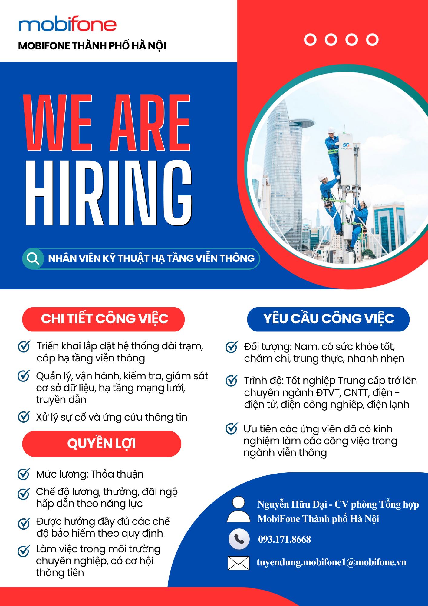 Mobifone Hà Nội tuyển dụng - Cơ hội việc làm hấp dẫn!