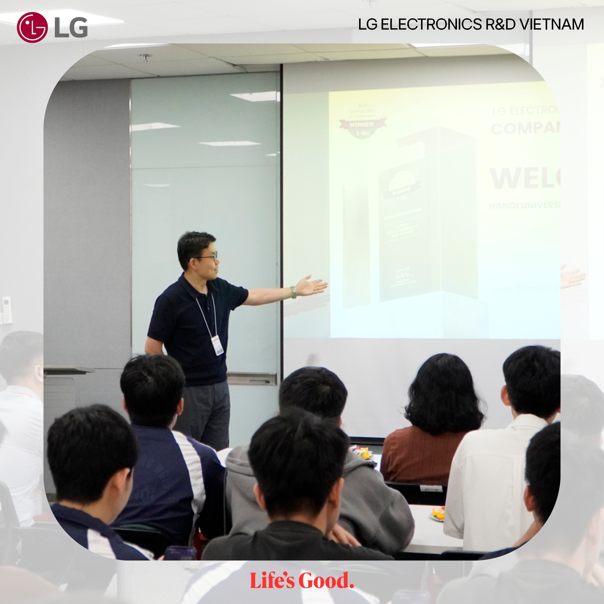 Sinh viên SICT–HaUI tham quan doanh nghiệp – mở rộng tầm nhìn công nghệ cùng LG Electronics R&D Việt Nam