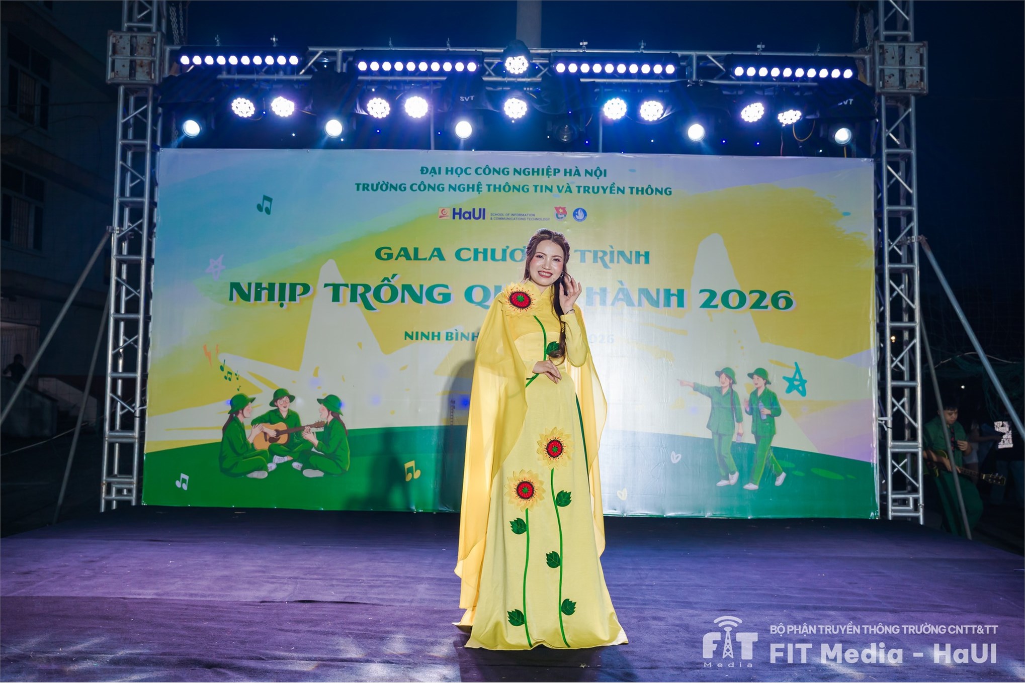 Nhịp trống quân hành 2026 – dấu ấn đẹp trong hành trình tuổi trẻ sinh viên Trường Công nghệ Thông tin và Truyền thông, Đại học Công nghiệp Hà Nội